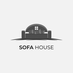 Fototapeta na wymiar Sofa furniture logo isolated. Chair vector image