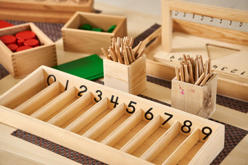 Montessori counting games learning numbers