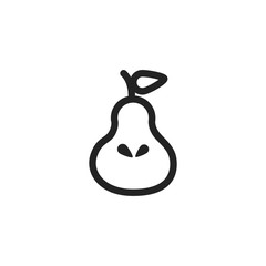 Isolated pear icon vector design