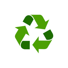 Recycle icon vector isolated symbol illustration