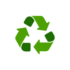 Recycle icon vector isolated symbol illustration