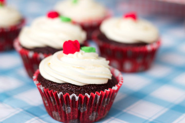 Cupcake red velvet com creme