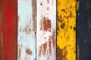 abstract of colorful wooden panel background