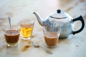 hot milk tradition tea