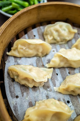 Taiwanese famous snacks of steamed dumplings