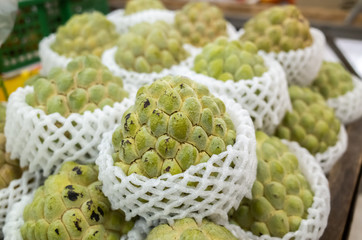 sugar apple at the traditional marketplace