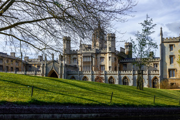 Cambridge University building in United Kingdom of Great Britain