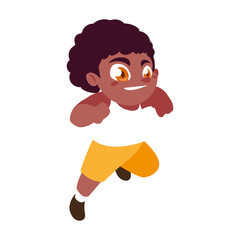 Isolated boy cartoon vector design