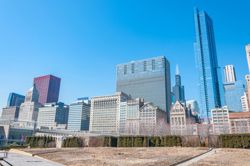 Obraz premium View of Downtown of the city of Chicago