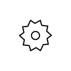 Isolated construction saw icon line vector design