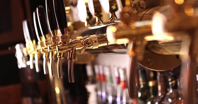 Opening the Beer Tap, pouring beer
