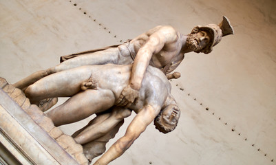 Menelaus supporting the body of Patroclus Daylight