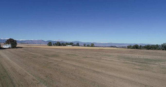 Snow capped mountains and an amazing view of quant farms and fields of gold.