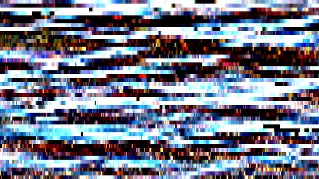 Abstract multicolor background with pixel glitch effet