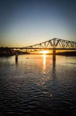 Fototapeta na wymiar Tennessee River at Sunset