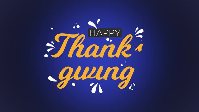 Happy Thanksgiving animated loop greeting