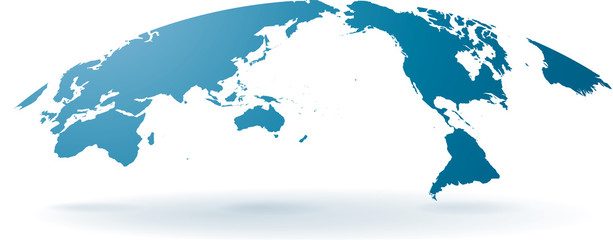 世界地図　高画質ベクター © DESIGN BOX