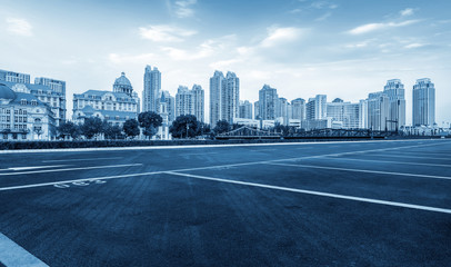 Modern architectural landscape and urban skyline..