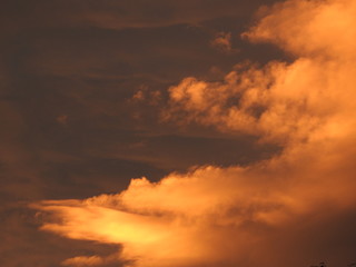dramatic sky with clouds