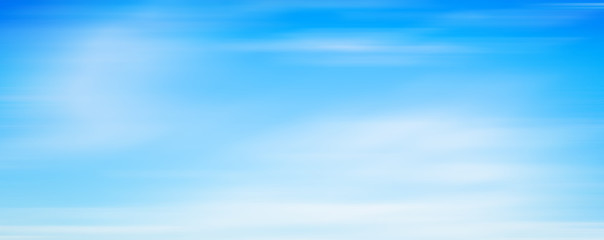 Abstract blue and white sky motion blur background.