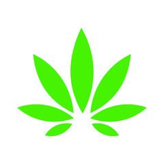 Modern Luxury Cannabis or Hemp Logo icon Template vector, eps 10