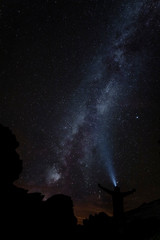 Fototapeta na wymiar La voie Lactee en Ubaye - The Milky Way in the Ubaye Valley