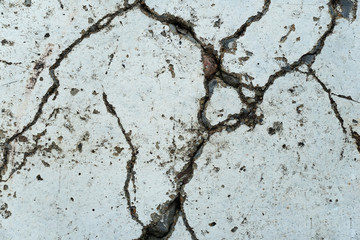 aged crack stone cement wall texture surface grunge white background