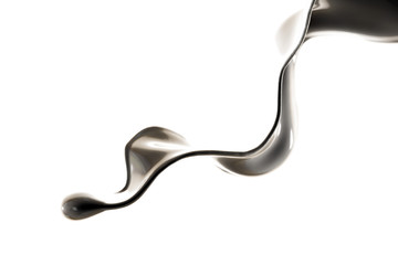 Splash fluid. 3d illustration, 3d rendering.