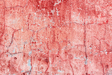 Texture of a concrete wall with cracks and scratches which can be used as a background