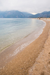 Sea on a cloudy day.