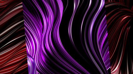 Elegant colored background with lines. 3d illustration, 3d rendering.