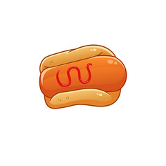 hot dog logo vector mascot illustration