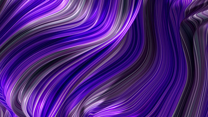 Elegant colored background with lines. 3d illustration, 3d rendering.