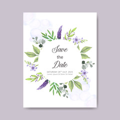 elegant and beautiful floral wedding cards
