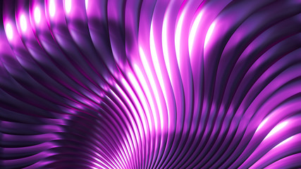 Luxury golden metal background with lines. 3d illustration, 3d rendering.