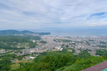 小樽天狗山の展望台