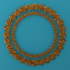 Elegant autumn background. 3d illustration, 3d rendering.