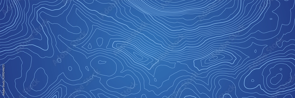 Poster Abstract topographic map background with height lines