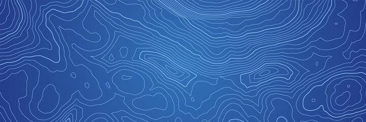 Abstract topographic map background with height lines - obrazy, fototapety, plakaty