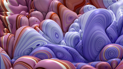 Fototapeta premium Soft, nice abstract background in bright colors. 3d illustration, 3d rendering.