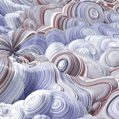 Soft, nice abstract background in bright colors. 3d illustration, 3d rendering.