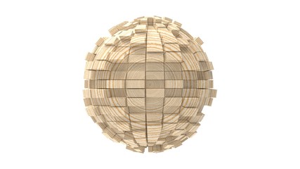 3d rendering of a sphere that looks like its exploding expanding