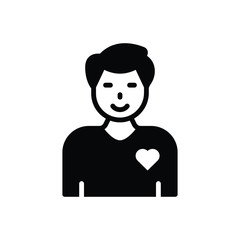 Black solid icon for behavior