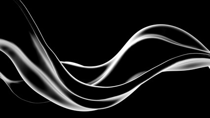 Splash fluid. 3d illustration, 3d rendering.