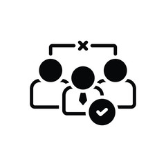 Black solid icon for nomination 