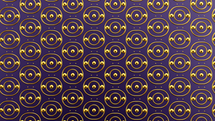 Interior pattern, architectural background. 3d illustration, 3d rendering.