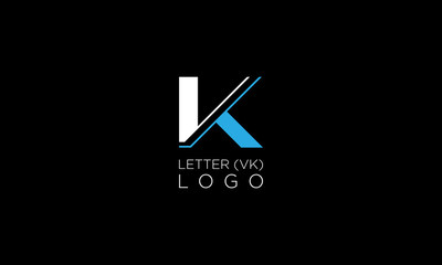 Letter VK Initial Logo Design