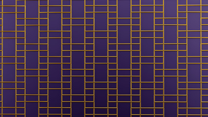 Interior pattern, architectural background. 3d illustration, 3d rendering.