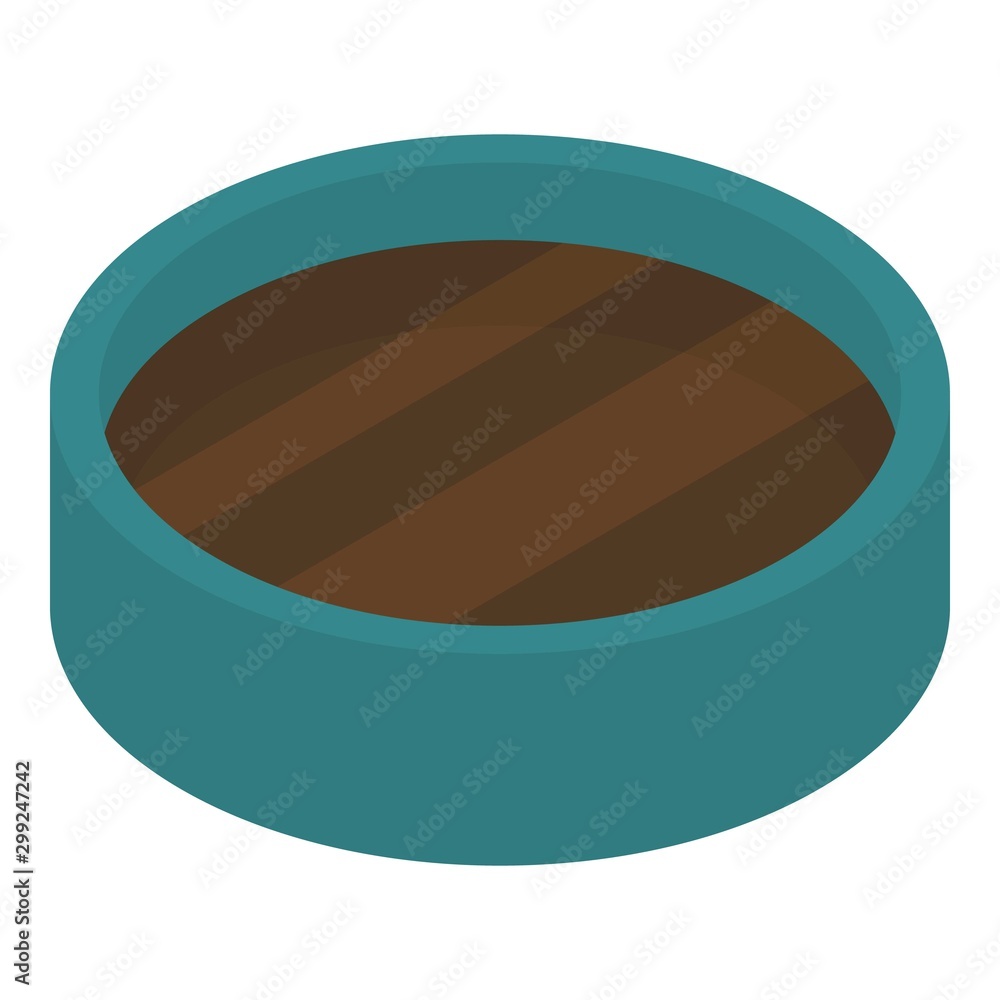 Poster cocoa spice icon. isometric of cocoa spice vector icon for web design isolated on white background