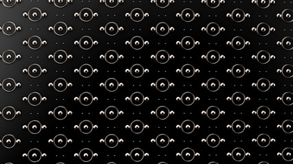 Interior pattern, architectural background. 3d illustration, 3d rendering.